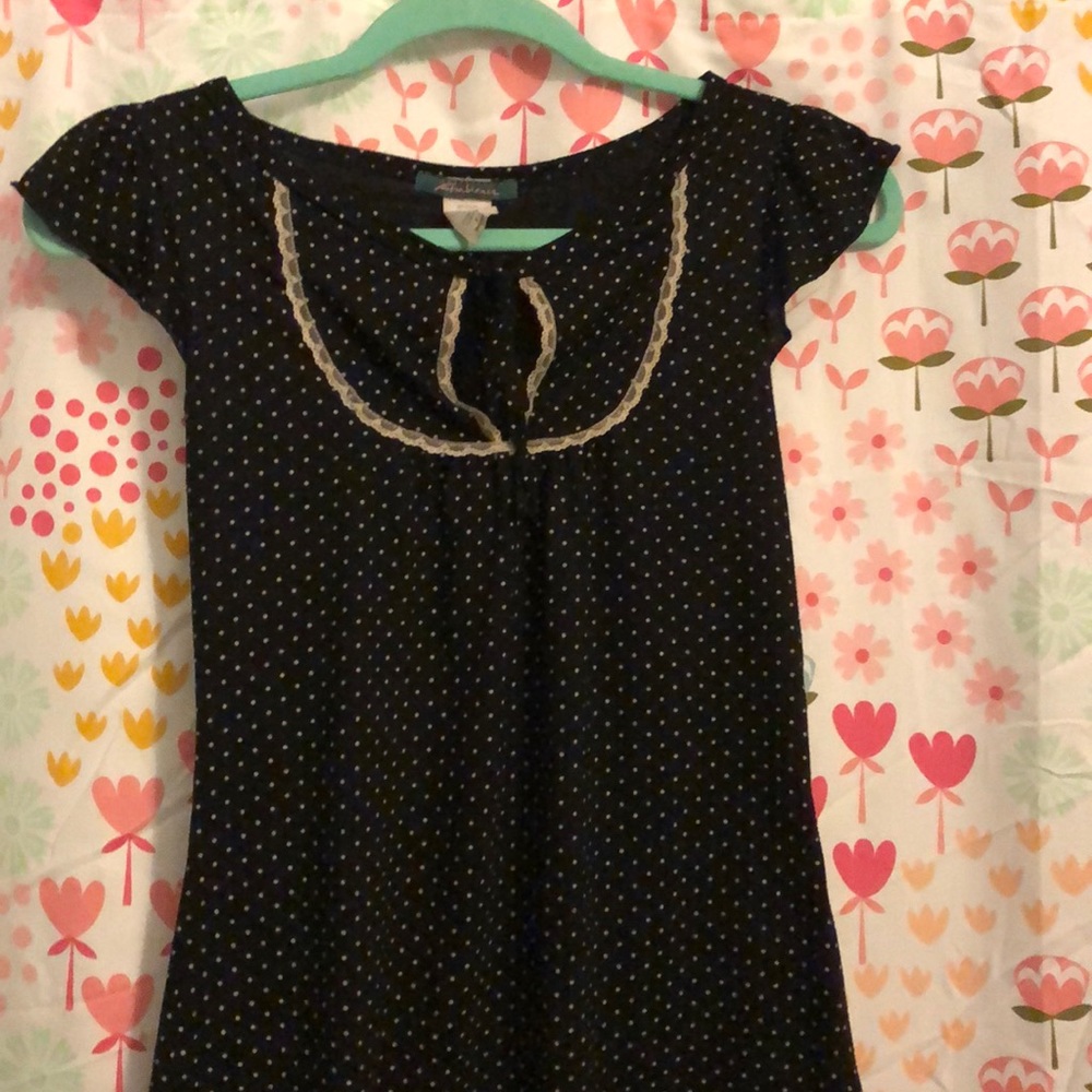 Vintage inspired polka dot top